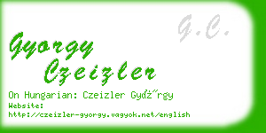 gyorgy czeizler business card